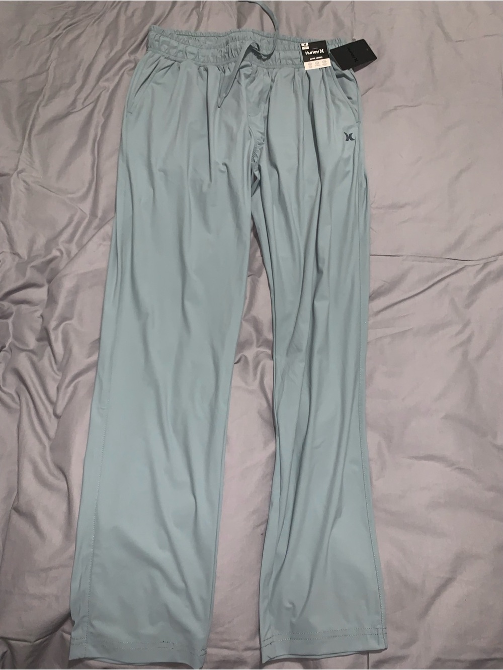 Hurley Light Blue Men's Athletic Joggers